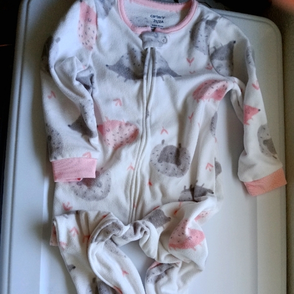 Carter's Hedgehog Feet PJ's w/hedgehog slipper feet 🦔 - Picture 1 of 4